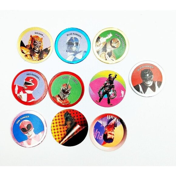 Lot Of 31 Vintage Power Caps Milk Caps Spawn, Power Rangers Goosebumps Gargoyles - Picture 2 of 9